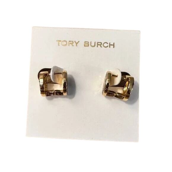 ✨ Tory Burch White & Black Reversible Crystal Stud Earrings – 2 Looks in 1! ✨ - Picture 2 of 4